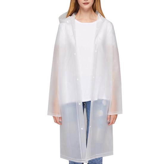 Unisex Outdoor Waterproof Thicken Hooded Reusable Raincoat Rain Poncho Rainwear
