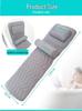 4D Non-Slip Bathtub Mat with Pillow and Suction Cups