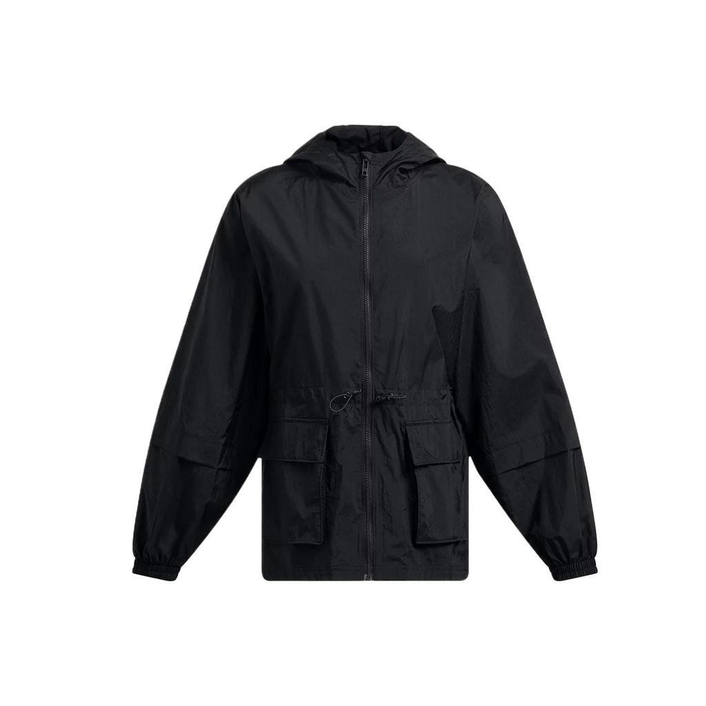 Under Armour Solid Color Zip-Up Hoodie Women Black 1386455-001
