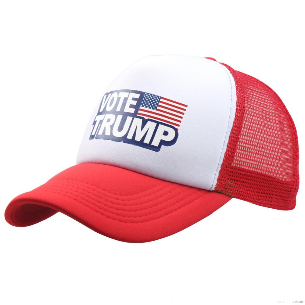 Trump Vote Presidential Election Retro Summer Truck Adult Net Hats Unisex Cap