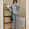 Gemütliches Pullover- & Weitbein-Hosen-Set - Herbst/Winter-Mode