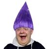 Purple Anti-warped Drop Pointed Synthetic Wig | Holiday Party Funny Funny Entertainment Wig