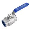 Zweiteiliger Kugelhahn aus Edelstahl 304 mit vollem Durchgang, 34 Zoll NPT, 1000WOG