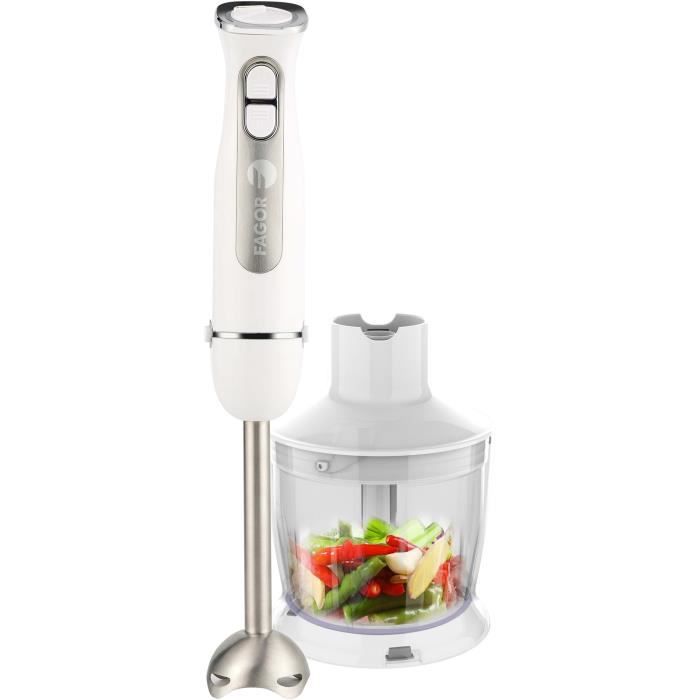 Set mixeur plongeant - FAGOR - FG349 – 1000 W – 12 vitesses + pulse - Blanc