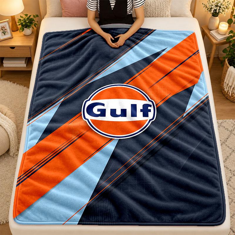 Flanell-Decke Gulf Warm Weiche Überwurfdecke für den Innenbereich Sofa Bett Wohnzimmer