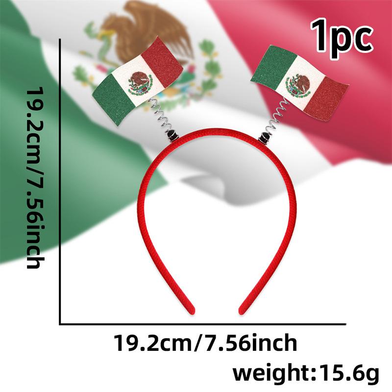 National Flag Headband Decoration ball game Fan Party Decoration Headband National Flag Headband Hair Accessories For Woman Man