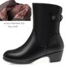 Fashion AIYUQI  Boots Women Winter Shoes 2025 New Large Size 41 42 43 Genuine Leather Women Snow Boots Natural Wool Women's Half Boots