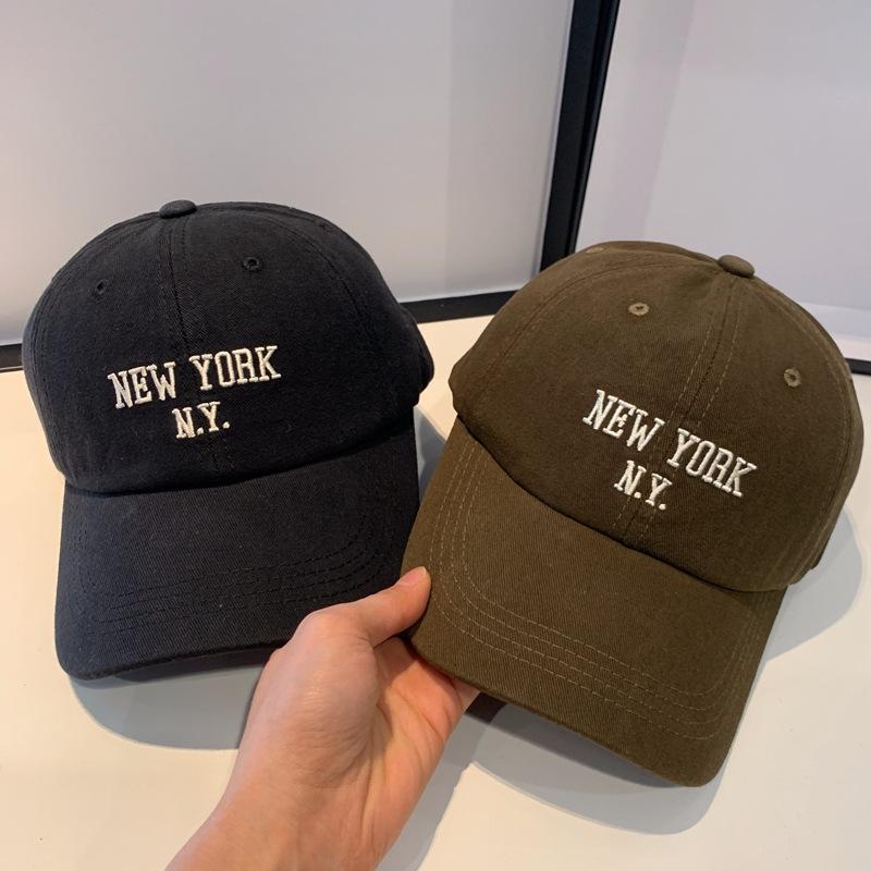 Casual Cotton Baseball Cap Men Women Letter Embroidery Hip Hop Snapback Hat Adjustable Unisex Curved Brim Visor Caps