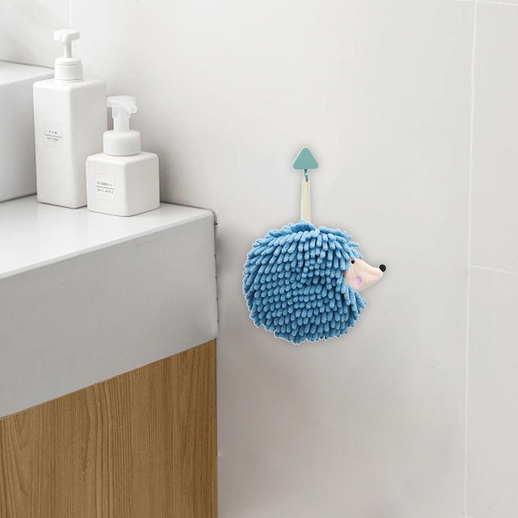 Cartoon Hedgehog Hand Towels for Bathroom and Kitchen Soft Wipe Hand Towel Absorbent Towels for Quick Drying