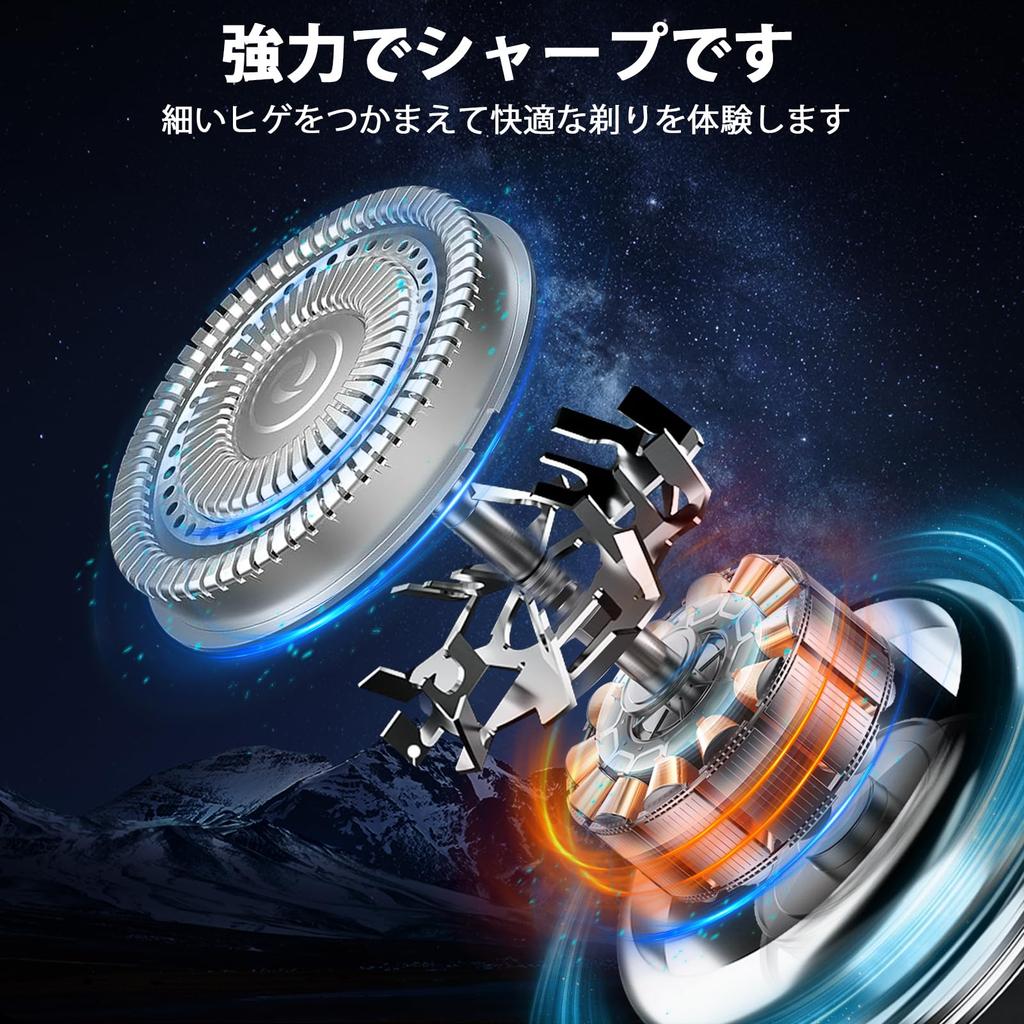 New LYBHDM Super Powerful Compact Electric Rotary Close IPX7 Portable Shaver for Business Keep in the Birthday Gift for [2025 Motor] Shaver, 6-Blade