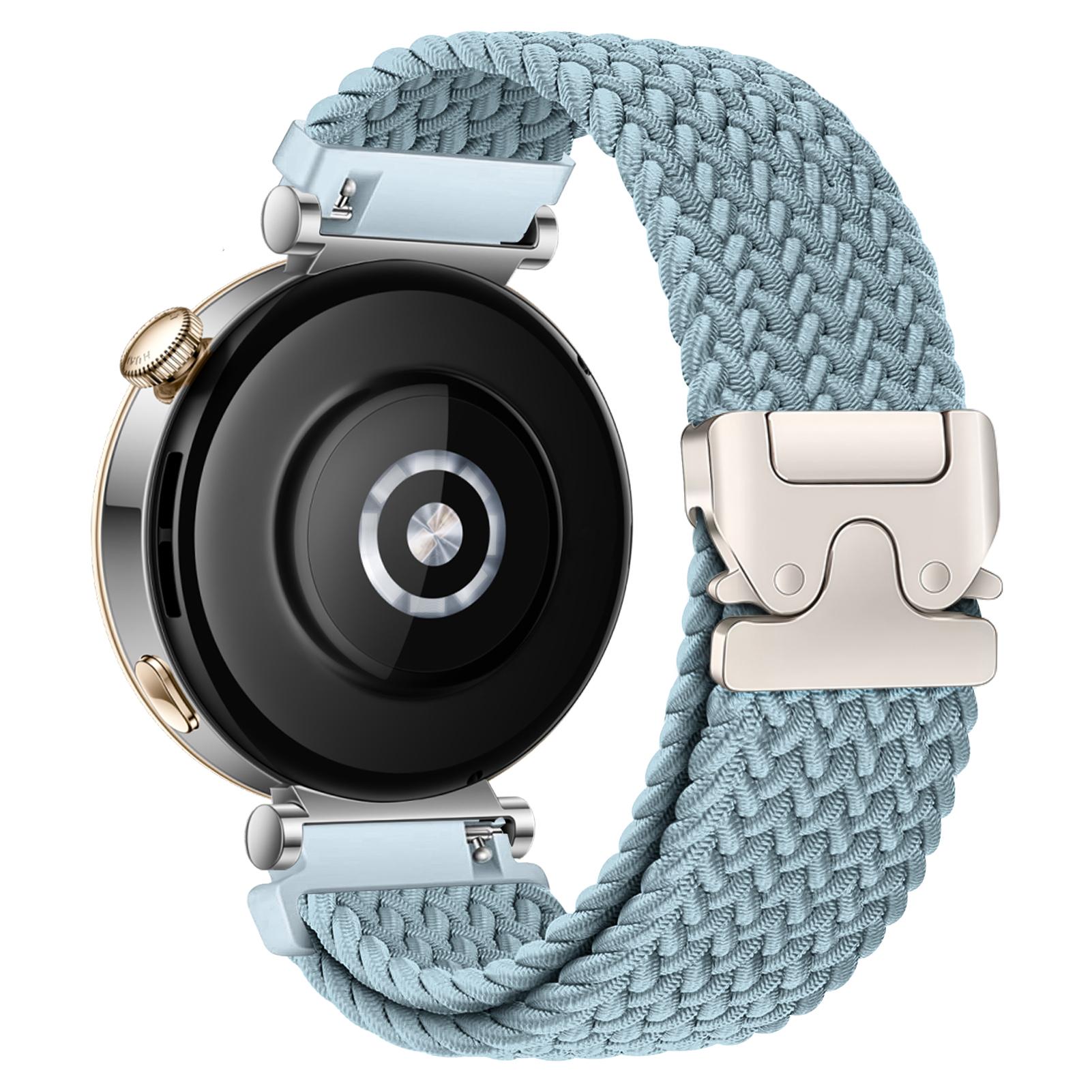 

18mm 22mm Parachute Band for HUAWEI Watch GT 4/5/Pro 46mm 42mm 41mm braided nylon Bracelet correa HUAWEI Watch 4 gt5 pro Straps HUAWEI watch 4-4 Pro світло-синій колір