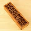 Scatola portaoggetti per trucchi, portapenne, scatola portaoggetti in legno cavo, cassetto per gioielli, portapenne, cancelleria, scatola regalo per la scuola