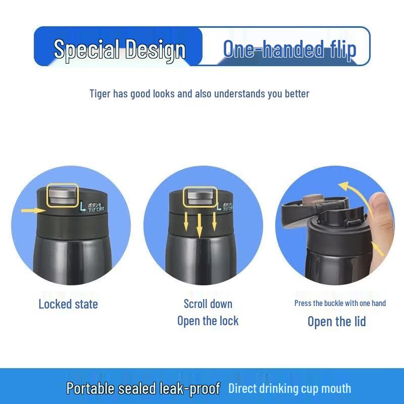 Tiger Portable Stainless Steel Vacuum Insulated Mug