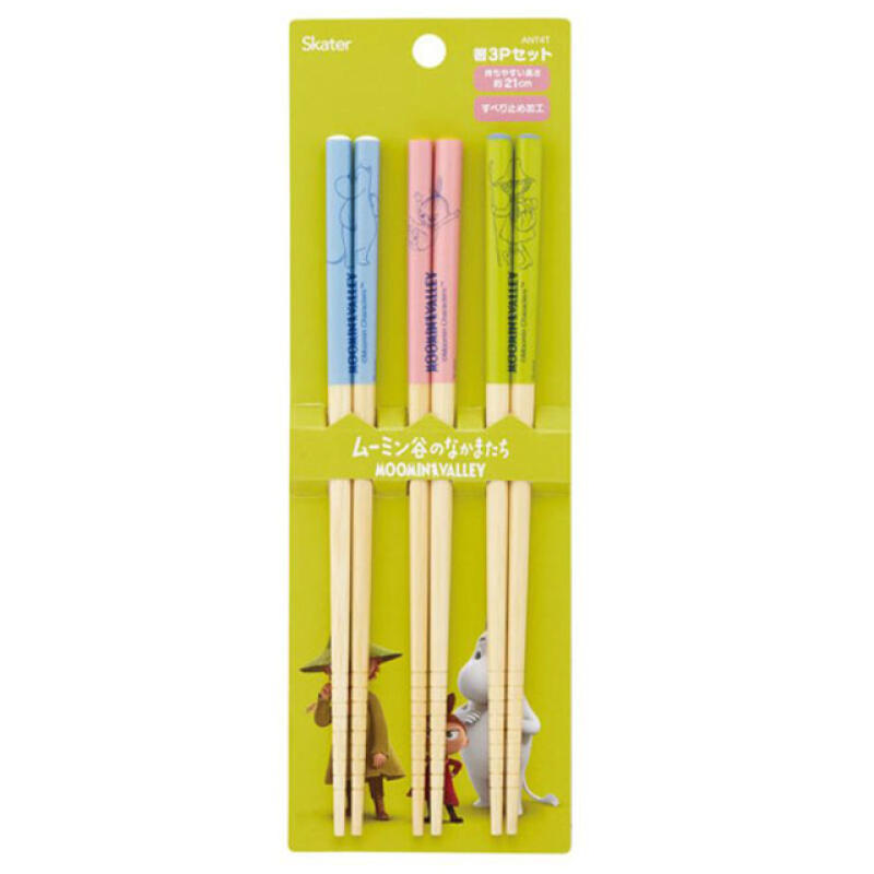 [Moomin] Moomin Wooden Chopsticks 21cm 3p Single product