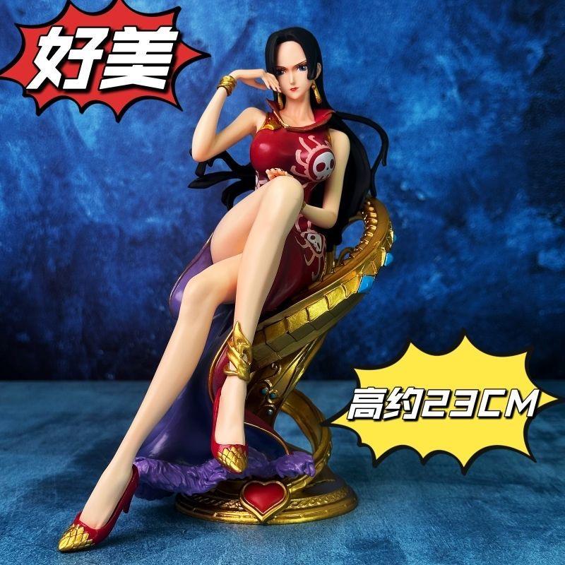 New 23CM One Piece Seven Deadly Sins Empress Sofa Ornament BT Hancock Beautiful Girl Handmade Collectible Action Figure Gift