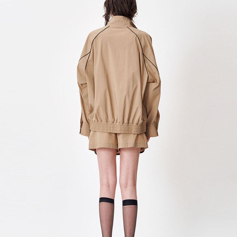 MEA DOLPHIN APRON SHORTS [BEIGE]