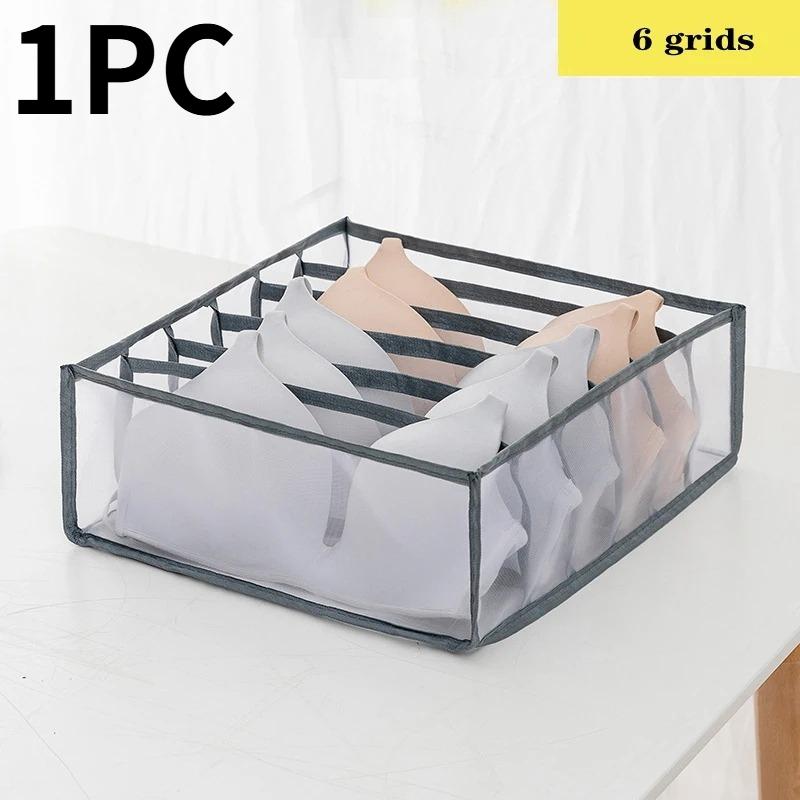 Underwear Sock Organizer Box Multi-functional Foldable Closet Organizers Drawer Divider Storage Boxes For Underpants Socks Bra