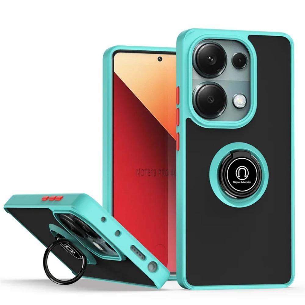 Armor Case for Xiaomi Redmi Note 13 Pro 5G Note 13 Pro+ Plus Protective Cover Ring Magnetic Holder Stand Business Full Protection