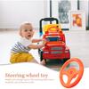 Universal Orange Plastic Steering Wheel Toy for Kids, Compatible with Rocking Cars, Bumper Cars, Go-Karts, Easy To Install, 6.49 Inch, Essential