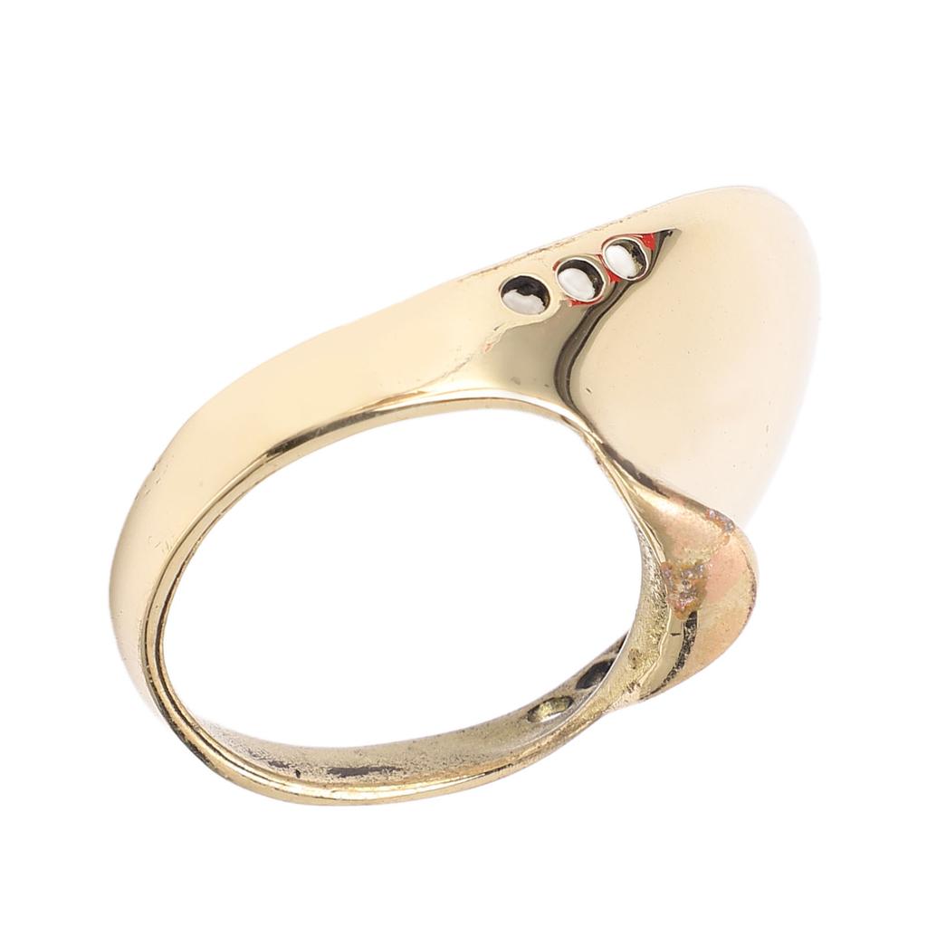 Brass Archery Thumb Ring Portable Finger Protector with Anti Lost Rope for Outdoor Hunting 20