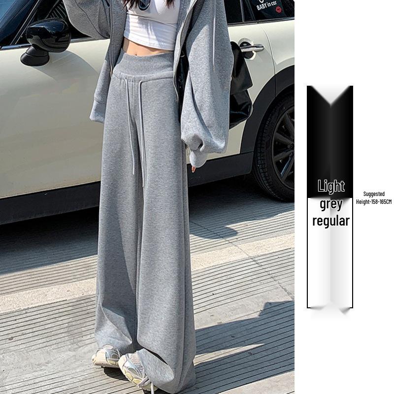 

Американские спортивные брюки с высокой посадкой: Весна/Лето 2025 Женские Повседневные Свободные Прямые 2XL (65-72.5 kg)