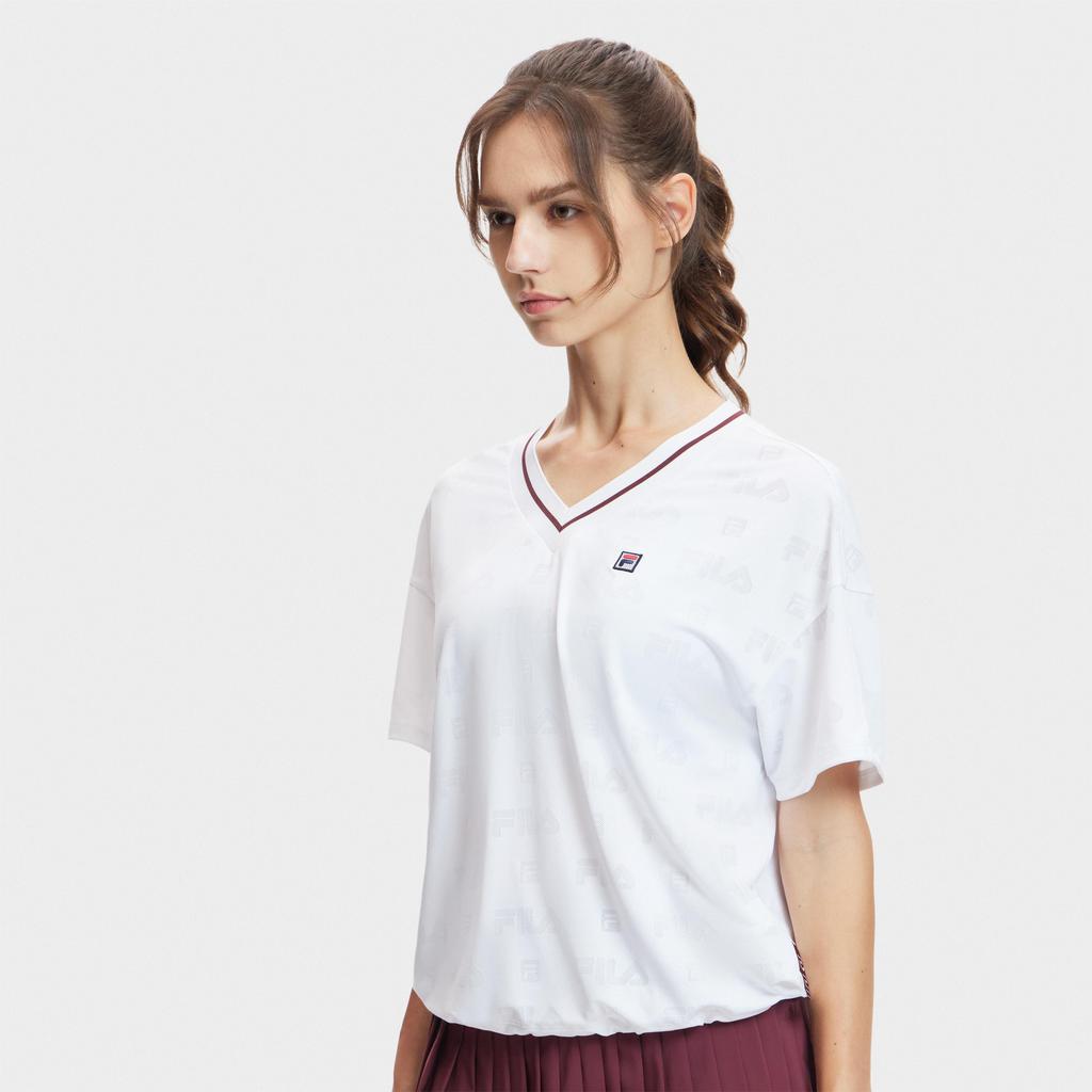 New FILA T Shirt Women's Bright White A11W423109FWT