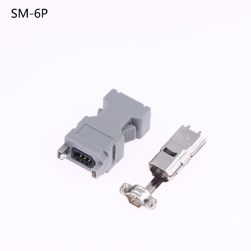 SM-6E/6P/14P/20P/26P/36P/50P MDR Connector Plug for SCSI Encoder and Servo Drive , High-Density Industrial Rectangular Interface