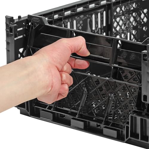[Amazon.co.jp Exclusive] Captain Stag Oricon Foldable FD Mesh Container, Large, 14.5L Capacity, Made in Japan, Black, UY-7080