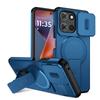 KEYSION Shockproof Armor Magnetic Case for Motorola MOTO G 5G 2025 Slide Camera Protection Kickstand Phone Cover for Edge 2025