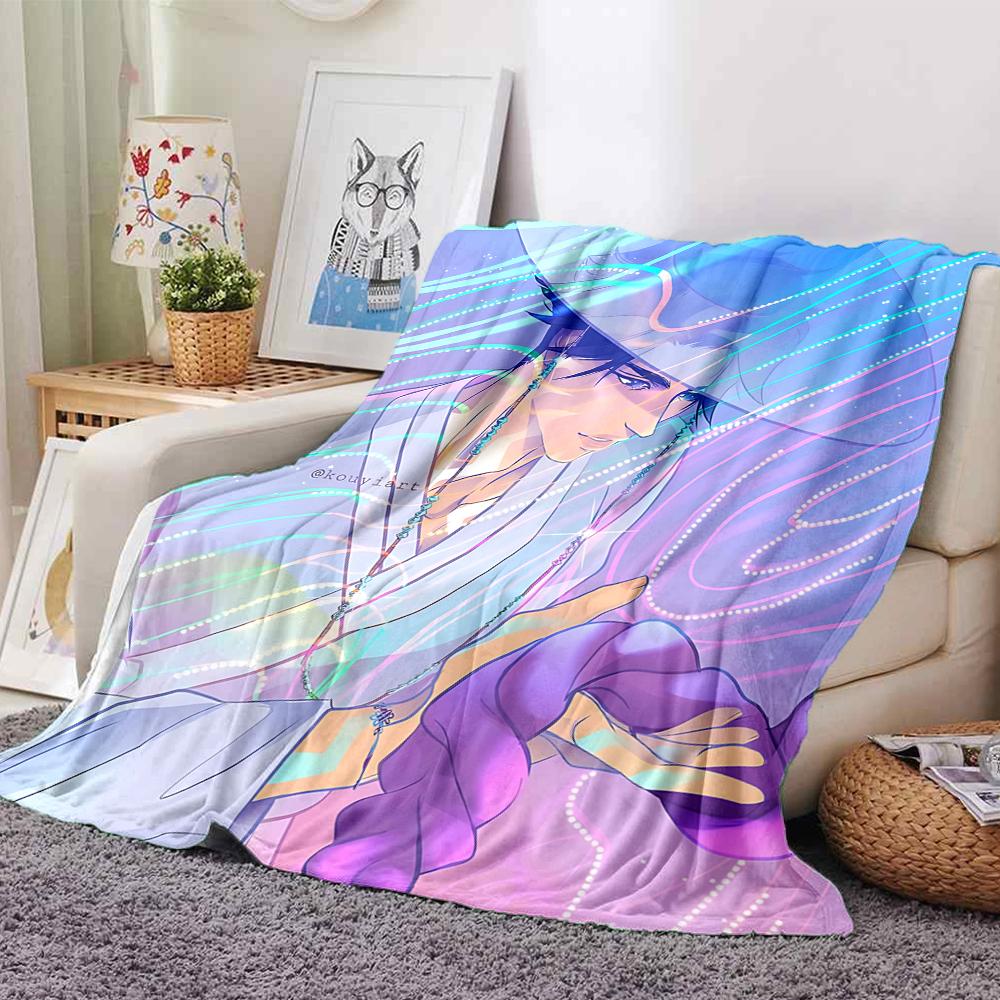 1Pc Fantasy Anime Character Blanket For Couch Bed Plush Cozy Fuzzy Blanket Super Soft Warm Blankets For Fall And Winter 0918201