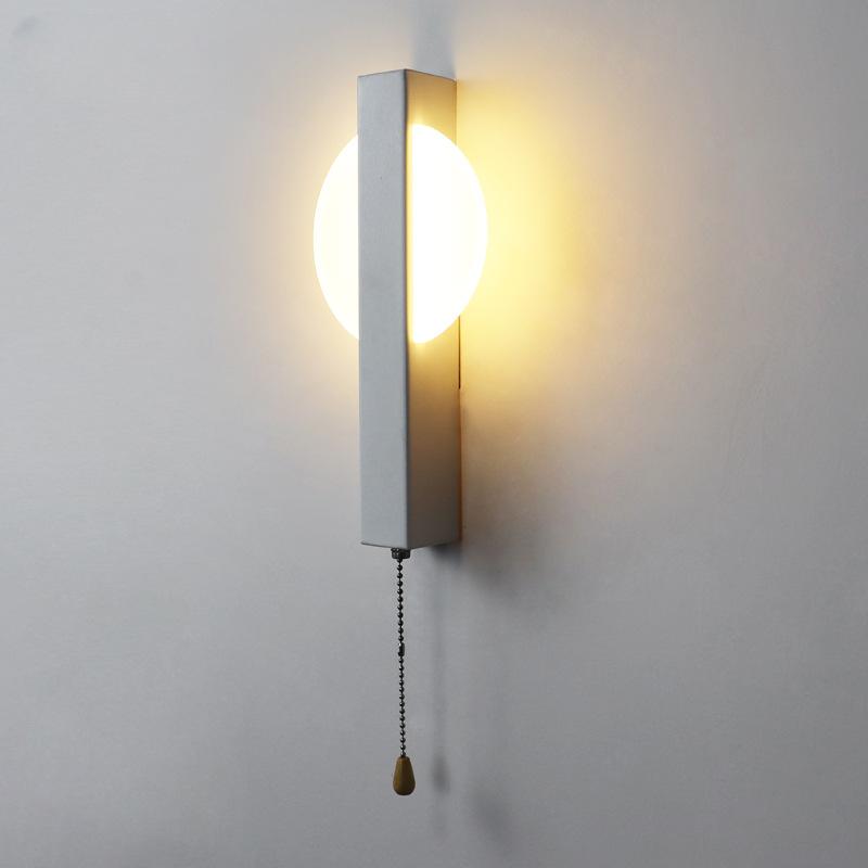 

Светодиодный прикроватный светильник для спальни, современный светодиодный светильник для гостиной, ТВ, фон, настенный светильник, лампа для прохода White light