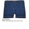 Faltbare Kurze Jeans Geldbörse Retro Jeans Kartenetui Bargeld Münzbörse mit Mehreren Kartenfächern Fächern Geschenk für Männer Frauen