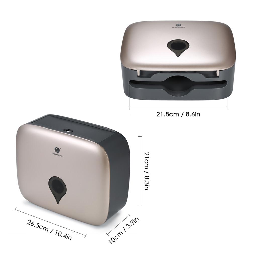 Wandmontierter C-Falz Handtuchspender Wasserdichter Toilettenpapier-Taschentuchspender Halter für Hotel Gastronomie