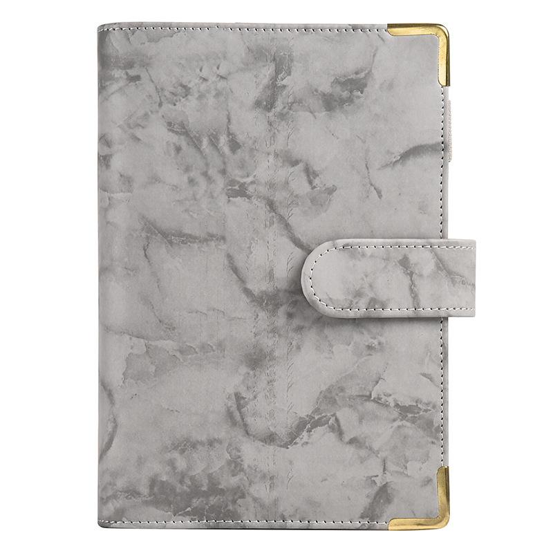 A5 A6 White Black Color Marble Binder DIY Binder Only Cover Diary Agenda Planner Paper Cover School Stationery