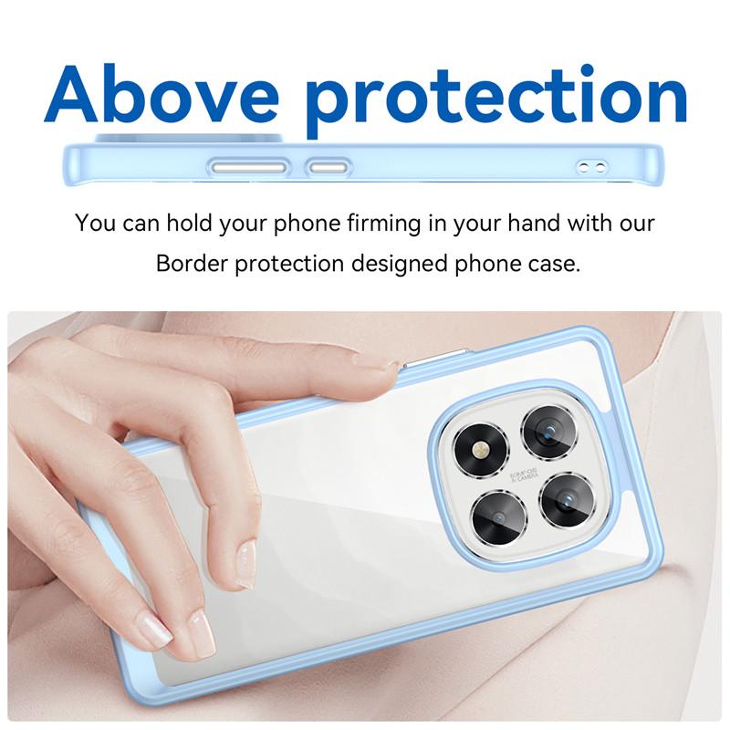 For Xiaomi Poco X7 Case Poco X7 5G Cover TPU Border Acrylic Backplane Bumper Protective Phone Cases For Xiaomi Poco X7 Funda
