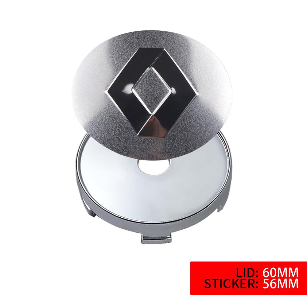 2026 Horké Pro Renault Poklice 4ks 56mm Samolepky na Středové Kryty Koleček Auta 60mm Náhradní Příslušenství Poklic Koleček Auta Pro Renault Sc