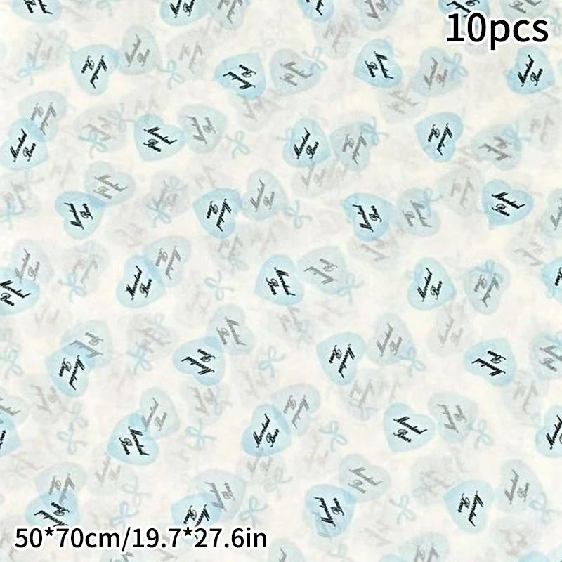 10 Stück Rosa Schleife Sydney Papier Handgeknetetes Papier Baumwollpapier Bouquet Blumenverpackungspapier Kleine Geschenkverpackungspapier