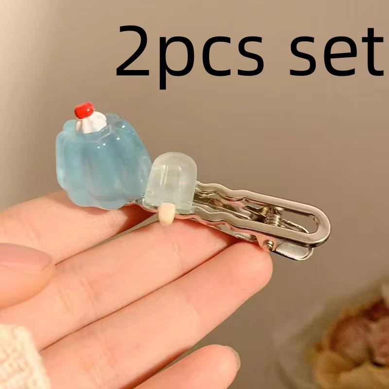 Neue Schöne Mini Kawaii Cartoon Rosa Kuchen Serie Harz Haarnadel Zubehör