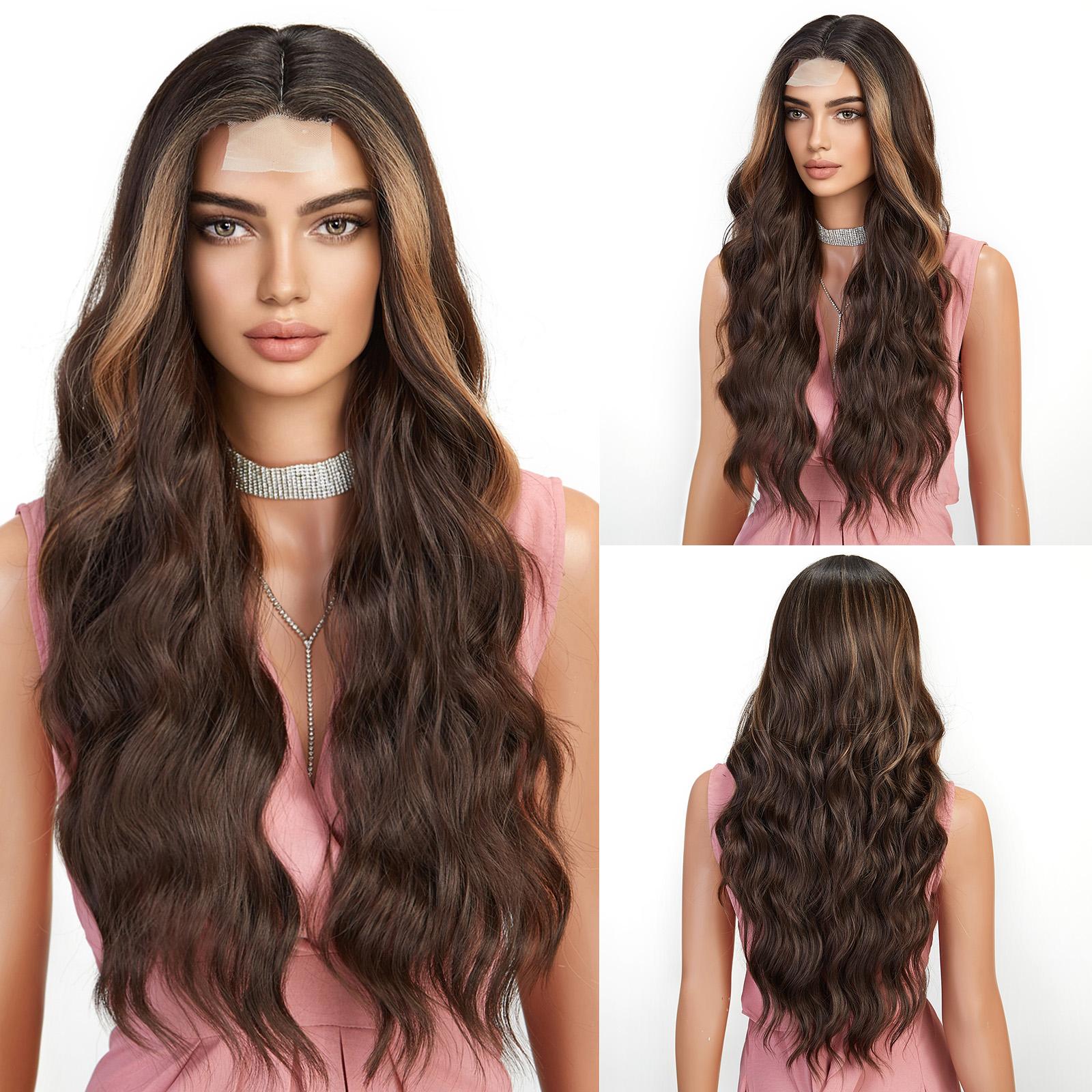 

ALAN EATON, кружевные парики, черные кружевные синтетические длинные волнистые парики для женщин, косплей, парик из волос высокой плотности