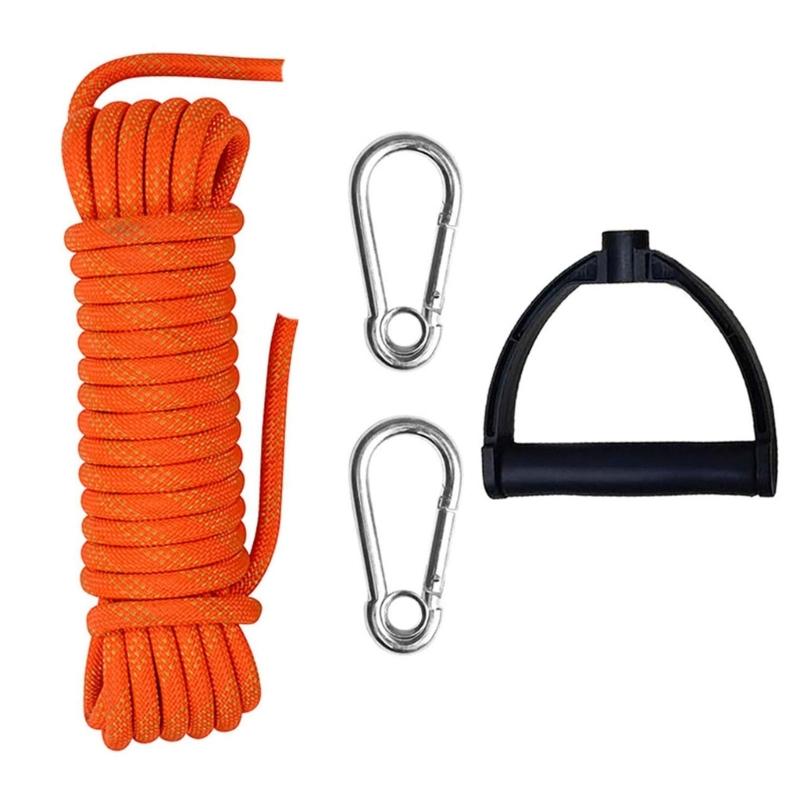 Heavy Duty Wakeboard Tow Rope Water Skiing Rope with Handle Nylon Tow Rope Sled Cart Pull Rope Snowboard Equipment