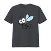 Unisexs Mosquito Print Cotton T Shirt Size XS to XL vintage Washed Breathable Slightly Casual Stretched Comfortable Unisex