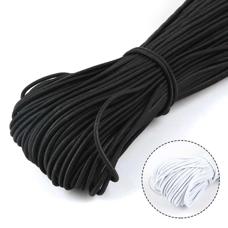 0.5/0.8/1/1.5/2/2.5/3.5/4/5/6/8/10mm Strong Elastic Rope White/Black High-Quality Elastic Rope Rubber for DIY Handmade Craft