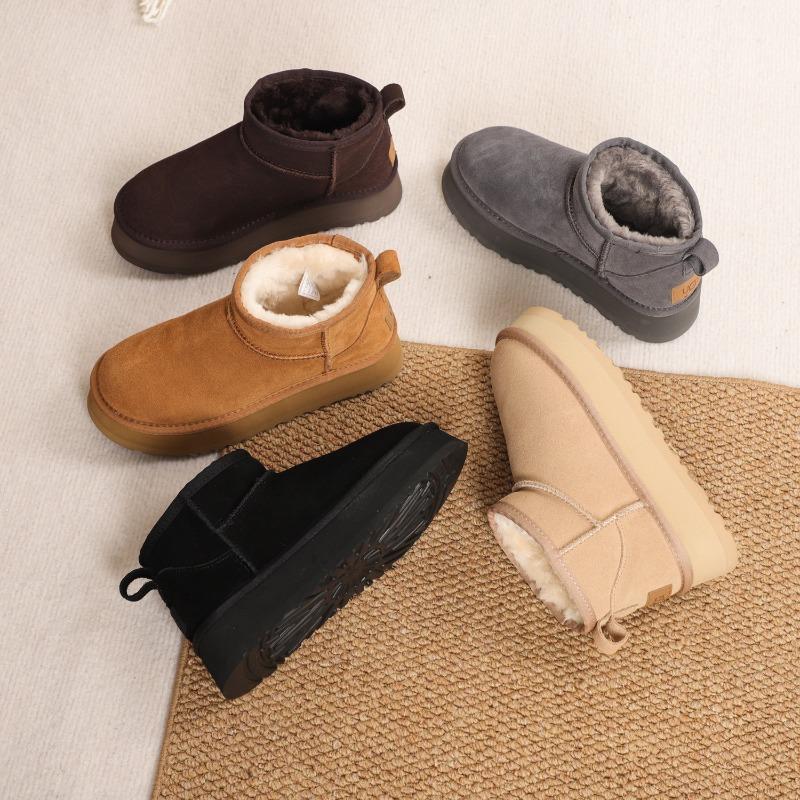Snow boots women's winter velvet thickened thermal short cotton shoes casual fashion women's shoes short boots