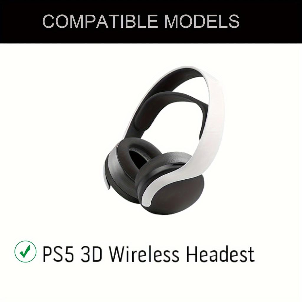 Replacement Ear Pads for Sony Playstation 5 PS5 Pulse 3D Wireless Headset, Breathable Mesh Fabric Headphone Ear Cushion