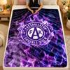 Flannel BlanketAustria Wien FC Warm Soft Throw Blanket for Indoor Sofa Bed Living Room Use