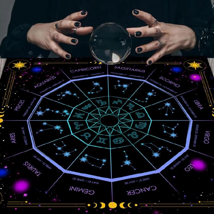 23x23In Board Game Card Magician Daily Pad Tarot Tablecloth Rune Divination Altar Tarot Patch Table Cover Table Cloth