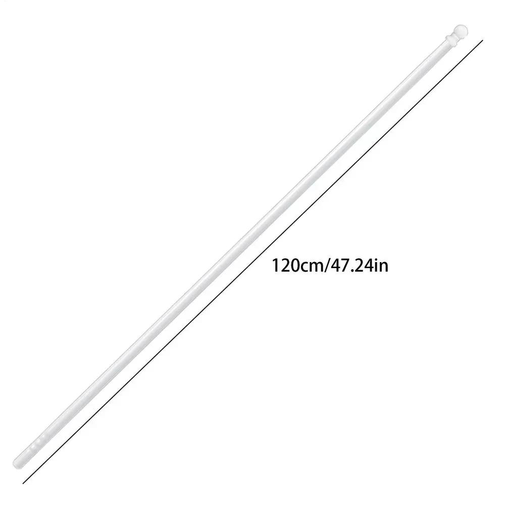 

Stainless Steel Flagpole Multi-Purpose Trailer Hitch Flag Pole Holder Flag Pole Kit Stainless SteelFor Homes Businesses Gardens білий