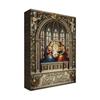 Renaissance Holy Family Advent Calendar 24-Day Christmas Countdown Box with Biblical Nativity Scene Ornaments Holiday Decor for Kids And Family