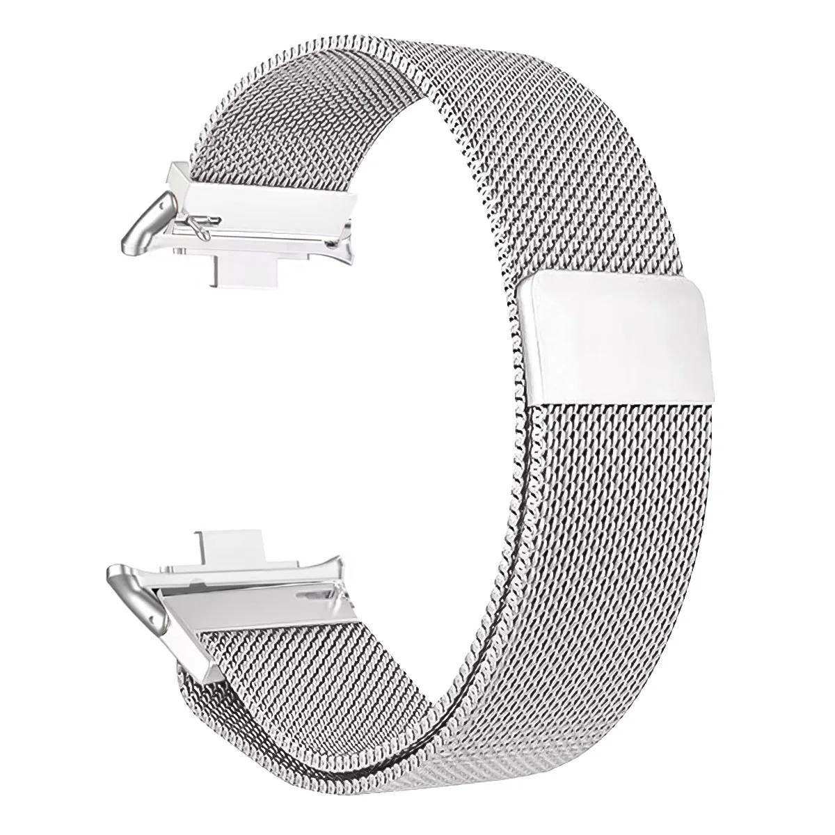 

Milanese Loop Band For Redmi watch 4 5 6 Smartwatch Bracelet Xiaomi Mi band 8 9pro Wristband Replacement Metal Strap Accessories for Miband 9 Pro срібний