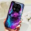 Tempered Glass Case For Poco X7 / X7 Pro Cute Animal Hard PC Glass Phone Cover For Xiaomi Poco X5 X6 Pro Shockproof Bumper Cases
